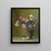 Roses roses sur une table - Charles Ethan Porter — framed artwork on a wall
