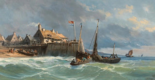 Charles Euphrasie Kuwasseg - Fishermen by the Coast.webp