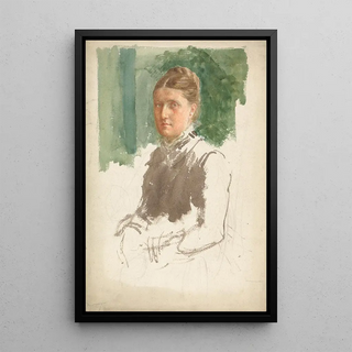 Reproduction of the painting Study of a woman's portrait - Charles Fairfax Murray