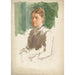 Reproduction of the painting Study of a woman's portrait - Charles Fairfax Murray