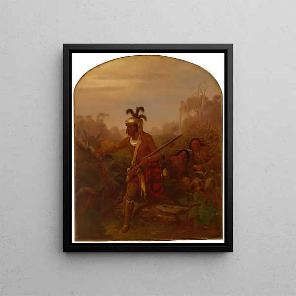 Chef Billy Bowlegs - Charles Ferdinand Wimar — framed artwork on a wall