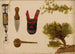 Gaine Perlée and Decorated Pouch Study, Stone Axe, Bull Branch, and Hill Sage - Charles Ferdinand Wimar — artwork view