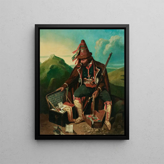 The Bandit - Charles Ferdinand Wimar — framed artwork on a wall
