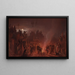 The Bison Dance - Charles Ferdinand Wimar — framed artwork on a wall