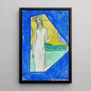 Reproduction of the painting Sainte bénissant ou Figure de sainte - Charles Filiger