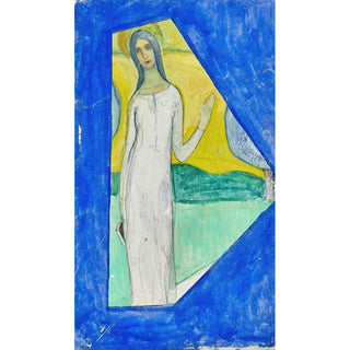 Reproduction of the painting Sainte bénissant ou Figure de sainte - Charles Filiger