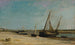 Bateaux sur la côte à Étaples - Charles François Daubigny — artwork view