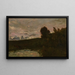 Riverbank Painting - Charles François Daubigny — framed artwork on a wall