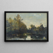 Riverbank near Corbigny - Charles François Daubigny — framed artwork on a wall