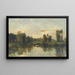 River Banks - Charles François Daubigny — framed artwork on a wall