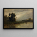 Bords de l'Oise - Charles François Daubigny — framed artwork on a wall