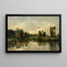 River Banks - Charles François Daubigny — framed artwork on a wall