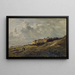 Coastal landscape painting in Normandy Villerville-sur-Mer - Charles François Daubigny — framed artwork on a wall