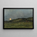 Landscape with Cows - Charles François Daubigny — framed artwork on a wall