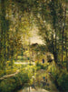 Landscape with a Sunlit Stream - Charles François Daubigny — artwork view