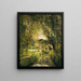 Landscape with a Sunlit Stream - Charles François Daubigny — framed artwork on a wall