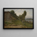 Landscape painting with sheep - Charles François Daubigny — framed artwork on a wall
