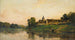 Lavandière et vachère Portejoie - Charles François Daubigny — artwork view