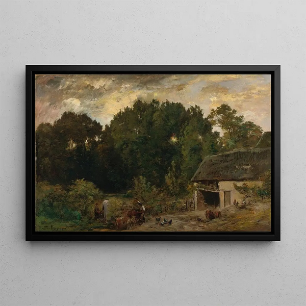 The Cooper - Charles François Daubigny — framed artwork on a wall