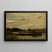 Le bac - Charles François Daubigny — framed artwork on a wall