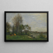 Les Bords de l'Oise - Charles François Daubigny — framed artwork on a wall