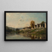 Les Laveuses au bord de la Seine à Bonnieres - Charles François Daubigny — framed artwork on a wall