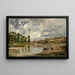 Les bords de la Loire près de Nantes - Charles François Daubigny — framed artwork on a wall