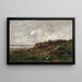 Low Tide at Villerville - Charles François Daubigny — framed artwork on a wall