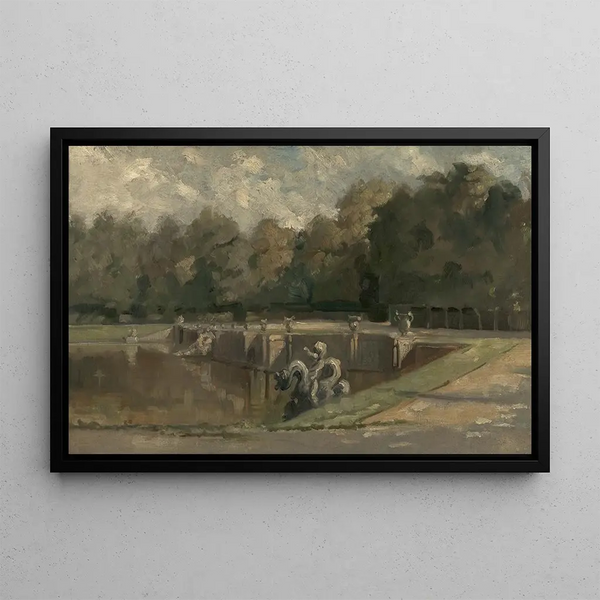 La piscine de Neptune à Versailles - Charles François Daubigny — framed artwork on a wall