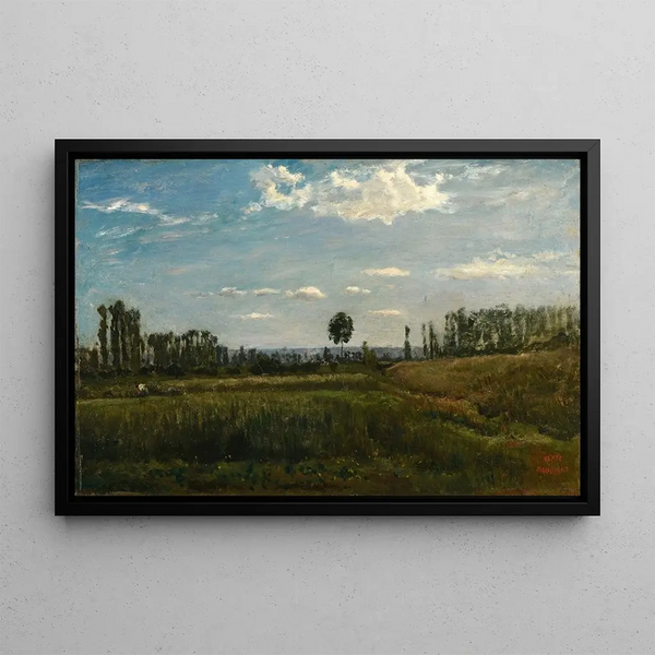Landscape - Charles François Daubigny — framed artwork on a wall