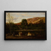 Landscape of Pond - Charles François Daubigny — framed artwork on a wall