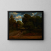 Le carrefour du nid d'aigles, forêt de Fontainebleau - Charles François Daubigny — framed artwork on a wall