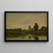 The marsh - Charles François Daubigny — framed artwork on a wall