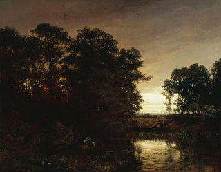 Landscape by the Water's Edge - Charles François Daubigny — artwork view