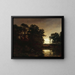 Landscape by the Water's Edge - Charles François Daubigny — framed artwork on a wall