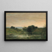L'étang de Gillieu Dauphin Solitude - Charles François Daubigny — framed artwork on a wall