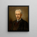 Portrait of a Man - Charles François Felu — framed artwork on a wall