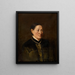Portrait of a Woman - Charles François Felu — framed artwork on a wall