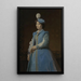 Reproduction of the painting Portrait of a Lady in Blue - Charles François Jalabert