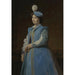 Reproduction of the painting Portrait of a Lady in Blue - Charles François Jalabert