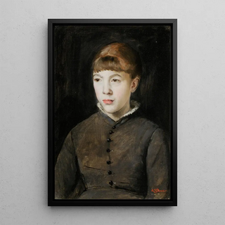 Reproduction of the painting Portrait of a Young Girl - Charles François Vuillermet