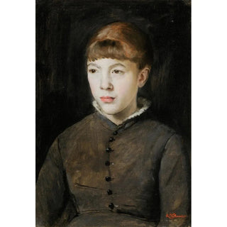 Reproduction of the painting Portrait of a Young Girl - Charles François Vuillermet