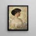 Portrait of a Lady - Charles Frederick Naegele — framed artwork on a wall