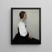 Portrait of a Young Woman - Charles Frederick Ulrich — framed artwork on a wall