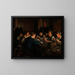 Les Souffleurs de verre - Charles Frederick Ulrich — framed artwork on a wall