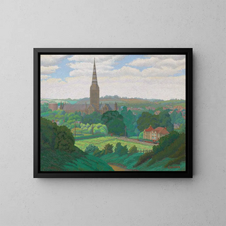 Salisbury - Charles Ginner — framed artwork on a wall