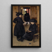 Girls of Valais before going to church - Charles Giron — framed artwork on a wall