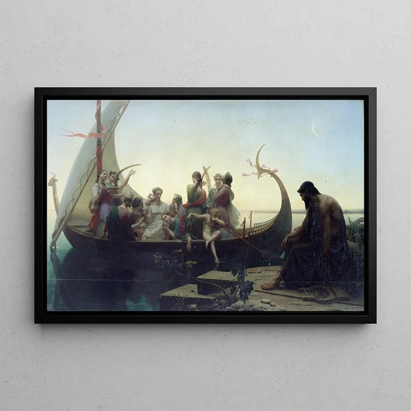 Illusions perdues - Charles Gleyre — framed artwork on a wall