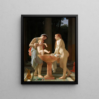 The bath - Charles Gleyre — framed artwork on a wall