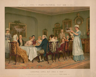 Christmas painting comes only once a year - Charles Green — artwork view